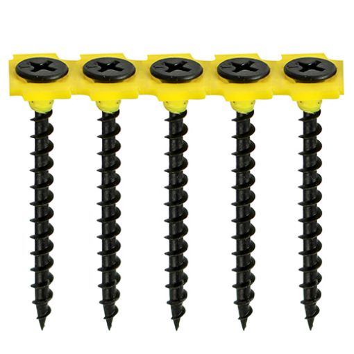 Picture of 3.5 x 32mm Collated Black Drywall Screws (1000)
00032COLDYS