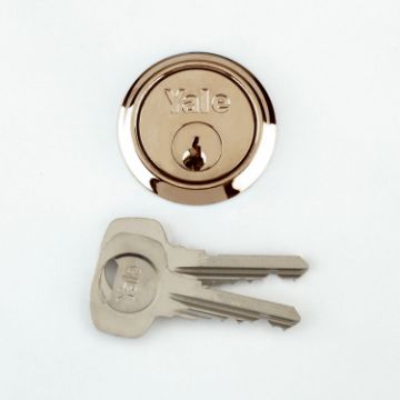 Picture of Yale Replacement 1109 Rim Cylinder PB (2 Keys)
P-1109-PB (includes 2 keys.)