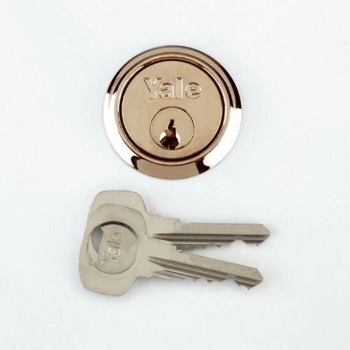 Picture of Yale Replacement 1109 Rim Cylinder PB (2 Keys)
P-1109-PB (includes 2 keys.)