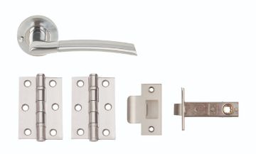 Picture of PLUS "Fast-Fit" Privacy Door Furniture Pack SCP/PSS
PBX2000-PRV (includes handles, latch & 2x hinges)