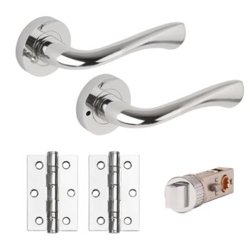Picture of ZONE "Fast-Fit" Privacy Door Smart Furniture Pack PCP/SCP
SBX3005-PRV (includes handles, smart latch & 2x hinges)