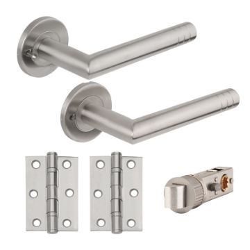 Picture of ECHO "Fast-Fit" Privacy Door Smart Furniture Pack SSS
SBX3010-PRV (includes handles, smart latch & 2x hinges)