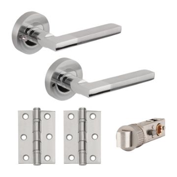 Picture of MOVE "Fast-Fit" Privacy Door Smart Furniture Pack PCP/SCP
SBX3015-PRV (includes handles, smart latch & 2x hinges)