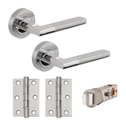 Picture of MOVE "Fast-Fit" Privacy Door Smart Furniture Pack PCP/SCP
SBX3015-PRV (includes handles, smart latch & 2x hinges)