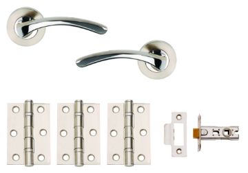 Picture of ARC Door Furniture Pack SNP/PCP
DH003600-INTERNAL (includes handles, latch & 3x hinges)
