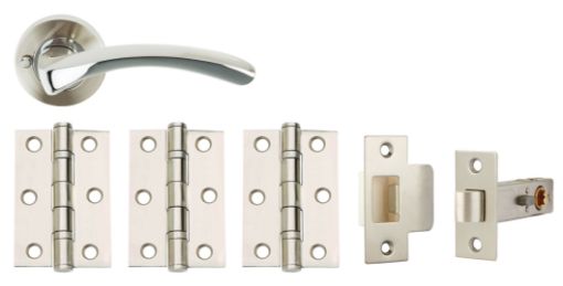 Picture of ARC Privacy Door Furniture Pack SNP/PCP
DH003600-PRV-INT (includes handles, latch & 3x hinges)