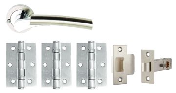 Picture of ULTIMO Privacy Door Furniture Pack SNP/PCP
DH003650-PRV-INT (includes handles, latch & 3x hinges)
