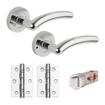 Picture of WAVE "Fast-Fit" Privacy Door Smart Furniture Pack PCP
SBX3000-PRV (includes handles, smart latch & 2x hinges)
