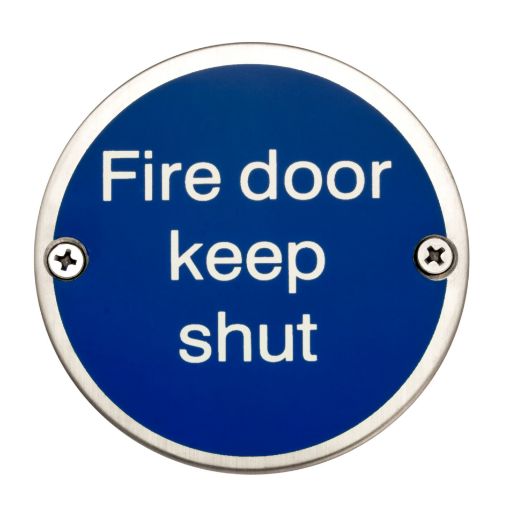 Picture of 75mm "Fire Door Keep Shut" Door Sign SSS
DH003790