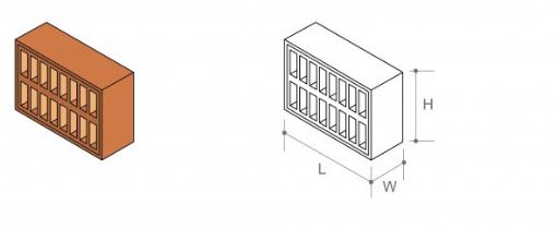 Picture of 140mm x 215mm Red Air Brick Closure
SHCLRED2120EA