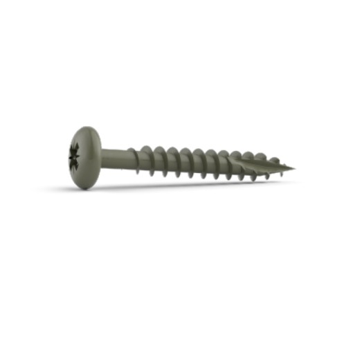 Picture of FenceMate 4.0mm x 40mm Pan Head Timber Screws - Olive Grey (10)
B3341040G (RAL7002) (10)