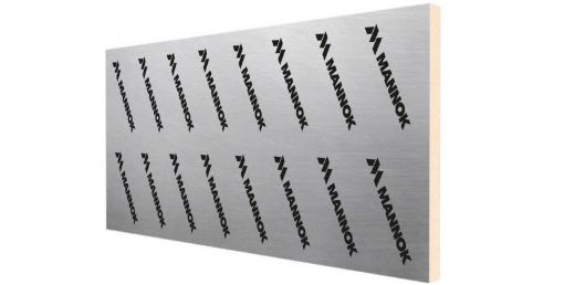 Mannok Therm 100mm insulation board – 1200mm x 2400mm – foil-faced rigid PIR board