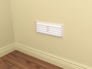 Picture of Timloc 9" x 3" White Plastic Louvre Grille
1207W