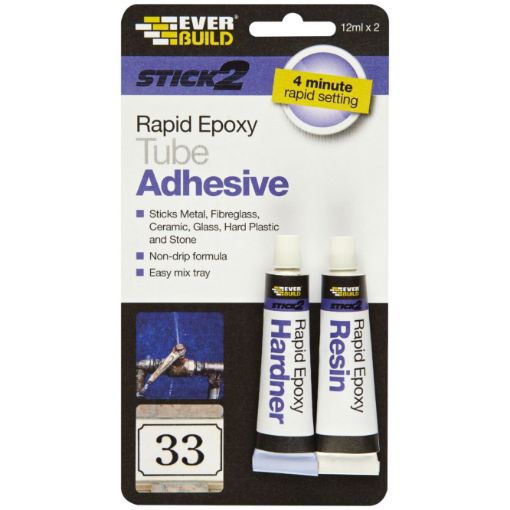 Picture of Everbuild Stick 2 Rapid Epoxy Tube 12ml (2)
S2RAPEXTUBE (16)
