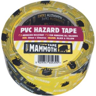 Picture of Everbuild PVC Hazard Tape Black & Yellow 50mm x 33m
2HAZYW (24)