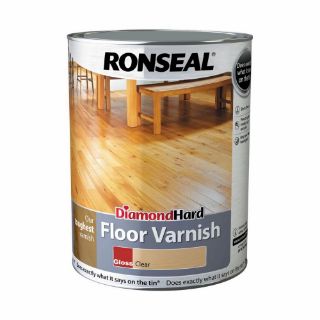 Picture of Ronseal Diamond Hard Floor Varnish Clear Gloss 5 Litre
33607