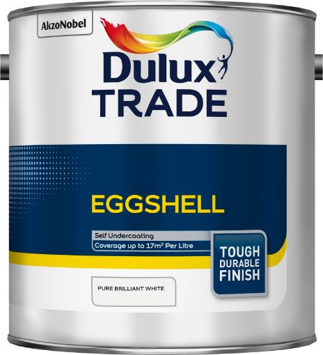 Picture of Dulux Trade Eggshell Pure Brilliant White 2.5 Litre
5183327