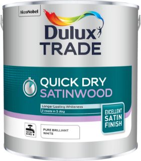 Picture of Dulux Trade Quick Dry Satinwood Pure Brilliant White 2.5 Litre
5220148
