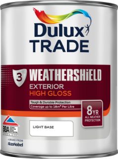 Picture of Dulux Trade Weathershield Exterior Gloss Light Base 1 Litre
5180259