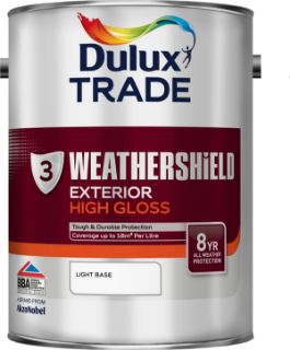 Picture of Dulux Trade Weathershield Exterior Gloss Light Base 5 Litre
5180473