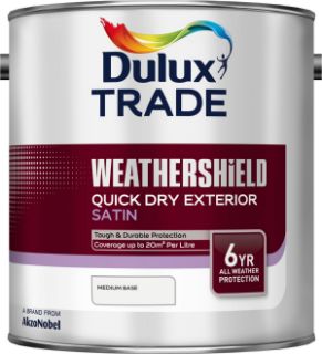 Picture of Dulux Trade Weathershield Quick Dry Exterior Satin Medium Base 2.5 Litre
5082201