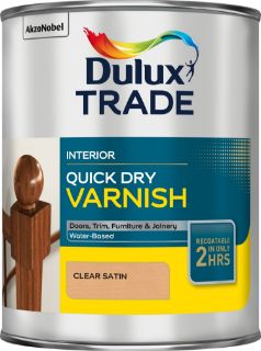 Picture of Dulux Trade Quick Dry Varnish Clear Satin 1 Litre
5092220