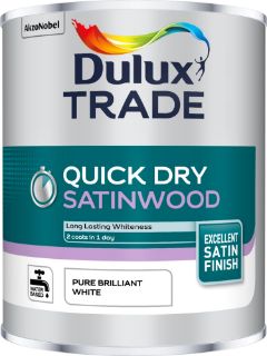 Picture of Dulux Trade Quick Dry Satinwood Pure Brilliant White 1 Litre
5220147