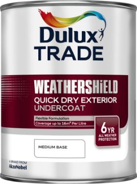 Picture of Dulux Trade Weathershield Quick Dry Exterior Undercoat Medium Base 1 Litre
5090535