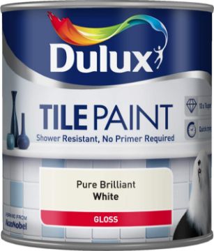 Picture of Dulux Tile Paint Pure Brilliant White 600ml 
5091257