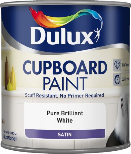 Picture of Dulux Cupboard Paint Pure Brilliant White 600ml 
5091248