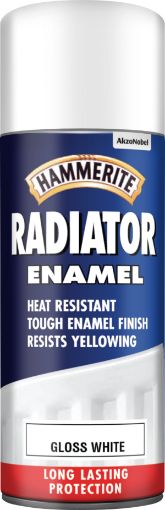 Picture of Hammerite Radiator Enamel Gloss White Aerosol 400ml 
5084780