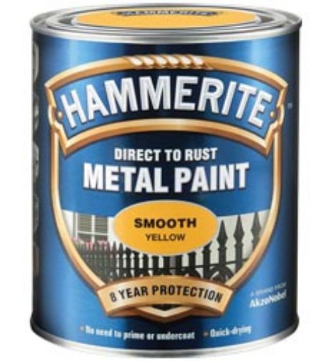 Picture of Hammerite Smooth Direct To Rust Metal Paint Medium Base 750Ml
5192810