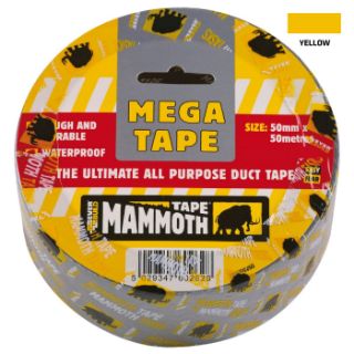 Picture of Everbuild Mega All Purpose Tape Yellow 50mm x 50m
2MEGYW50 (24)