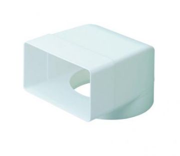 Picture of Domus 110mm x 54mm Flat Channel Bend with 100mm Socket
40030