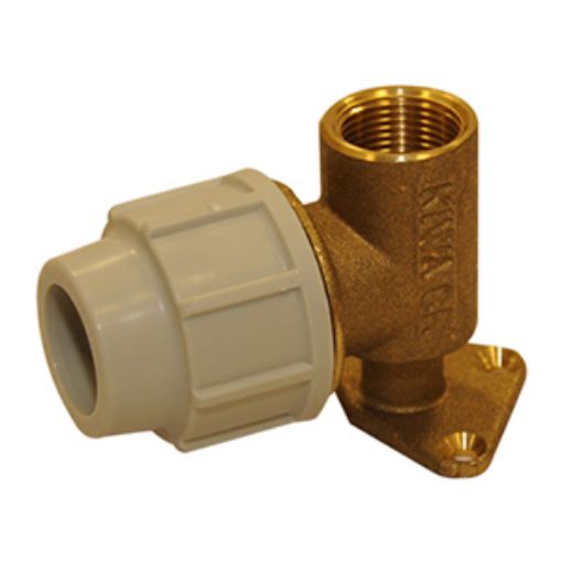 Picture of Plasson 20mm x 1/2'' Wall Plate Elbow
9055C10