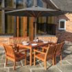 Picture of Willington Grey Wooden Parasol 
PAR27GREY