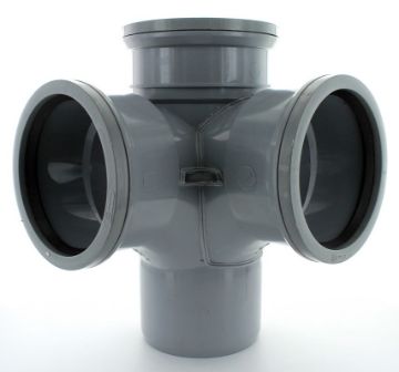 Picture of Hunter 110mm Grey 92.5 Corner Branch Push Fit
GS296