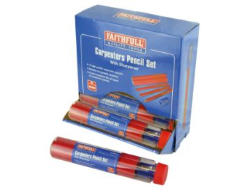 Picture of Faithfull Carpenters Pencils In A Tub With A Sharpener 
FAICPDISP (12)