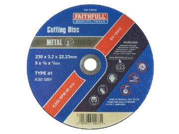 Picture of Faithfull 230mm Metal Cut Off Wheel
FAI2303M