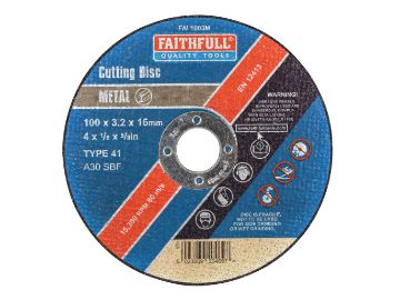 Picture of Faithfull 100mm Metal Cut Off Wheel
FAI1003M