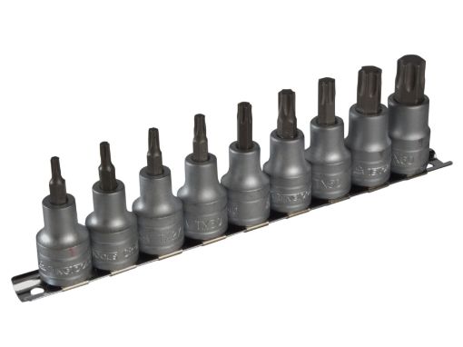 Picture of Teng 1/2" Drive Internal TORX Socket Clip Rail Set (9)
M1213TX