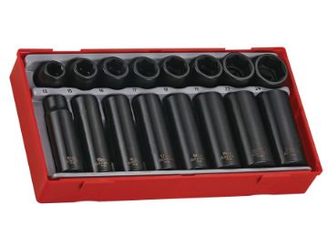 Picture of Teng 1/2" Drive Regular/Deep Impact Socket Set (16)
TT9116