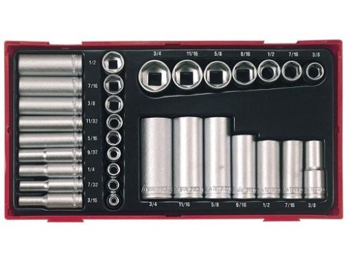 Picture of Teng 1/4" & 3/8" Drive Imperial Socket Set (32)
TC20