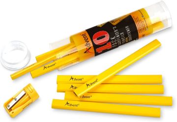 Picture of Advent Carpenter's Pencils With Sharpener (10 Pack)
ACPTUB10 (12)