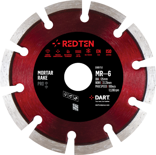 Picture of DART Red Ten MR-6 125Dmm x 22B Mortar Rake
DB01750