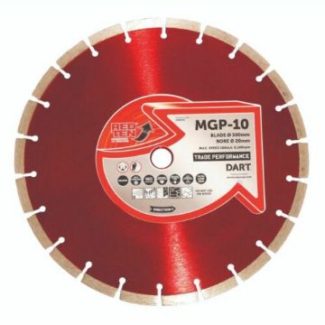 Picture of DART Red Ten MGP-10 300Dmm Diamond Cutting TWINPACK
DB00571 (2x Diamond Blades & 2x 2-Stroke Oil 100ml shots)