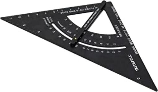 Picture of Faithfull 300mm (12") Prestige Adjustable Quick Aluminium Roofing Square
FAICSQA12CNC