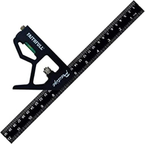 Picture of Faithfull 150mm Prestige Black Aluminium Combination Square
FAICS150CNC