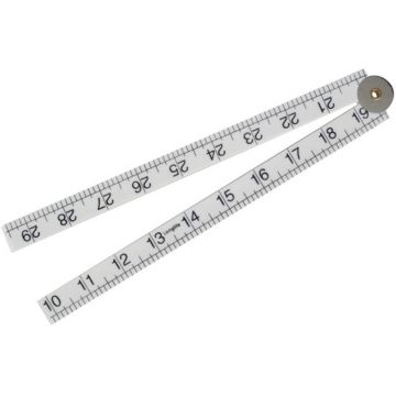 Picture of Faithfull 1000mm (39") White Plastic Folding Rule
FAIRULEFOLDW