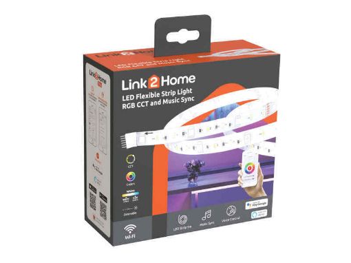 Picture of Link2Home Wi-Fi Flexible LED Light Strip 5m
L2H-STRIPRGBCCT